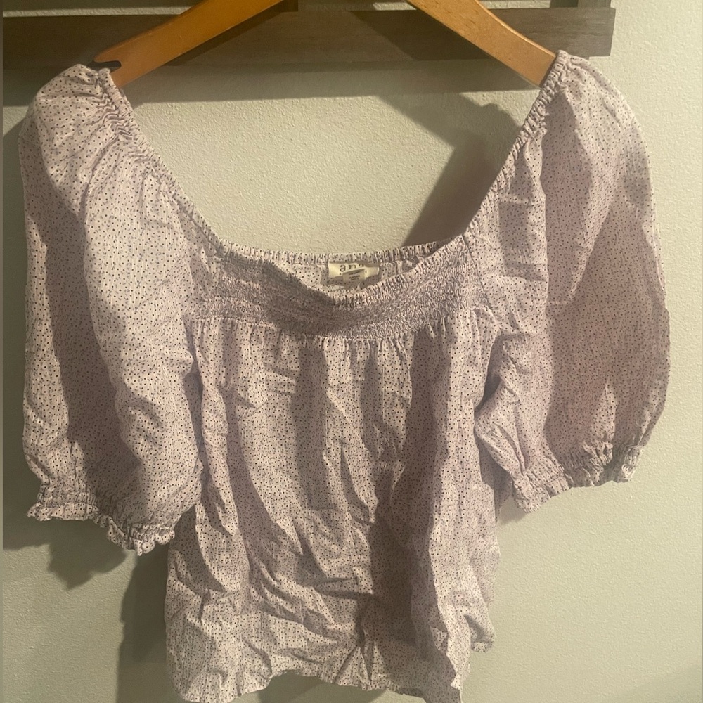 A.N.A. A new day puff sleeves square neck blouse size Medium‎